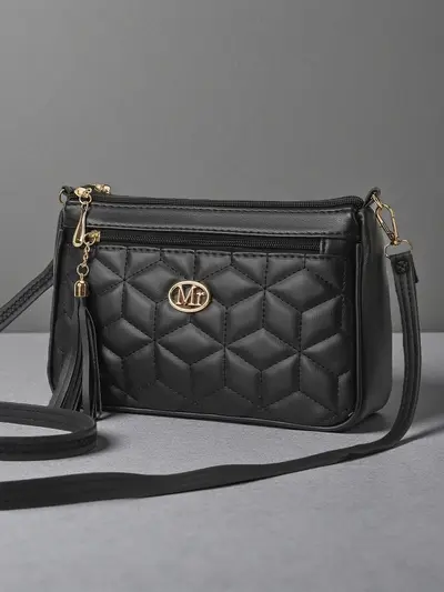 Tassel Soft Leather Women's Shoulder Bag, Large Capacity Crossbody Bag