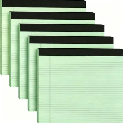 A4 6-Color Tear-Off Ruled Notepad, Portable Planning Notebook - 9