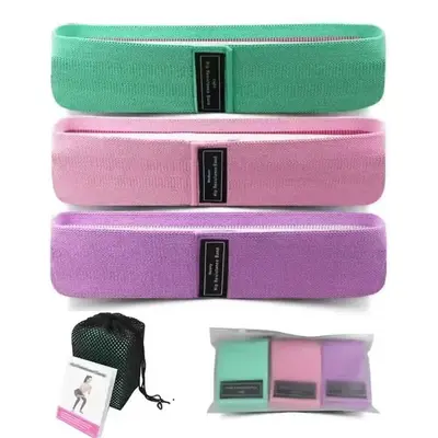 Latex Anti-Slip Booty Resistance Band Loop for Squats - 4