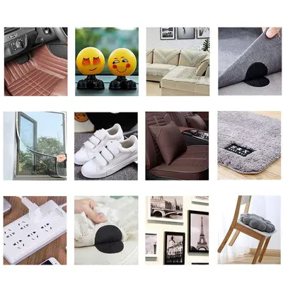 Self-Adhesive Velcro Hook and Loop Fastener Tape for Sofa and Rug Non-Slip - 5