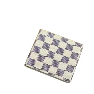 Erkek Kısa Cüzdan PU Deri İki Katlı Çok Kartlıklı Para Klipsi 60223 - 5