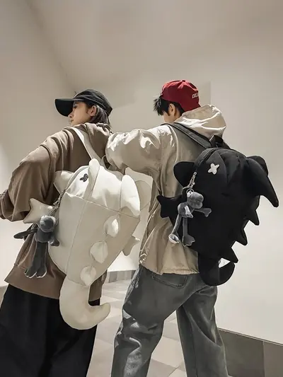 Kreativer Dinosaurier-Hai-Monster-Rucksack, Cartoon-Schulrucksack