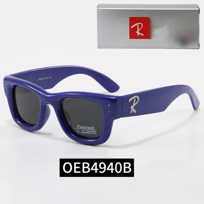 Unisex Square Rhinestone Sunglasses for Round Faces - 12