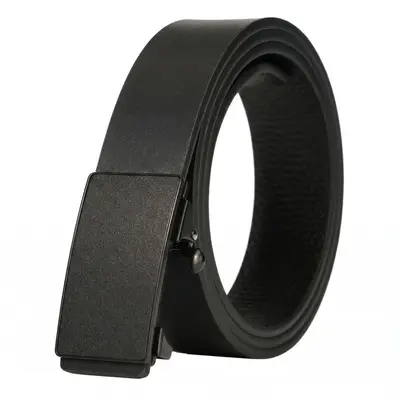 Men's Leather Belt New Style Genuine Cowhide Automatic Buckle Casual Trend Versatile Youth Men's Waist Belt Business Trouser Belt