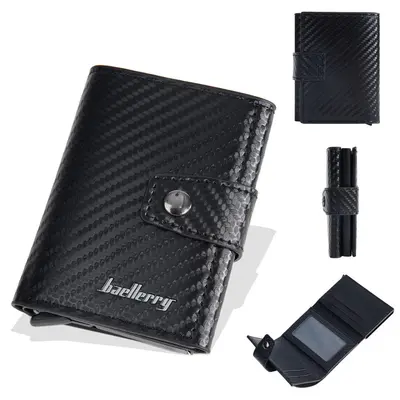 Herren-RFID-Kartenhalter mit Aluminiumbox und mehreren Kartenfächern - 10
