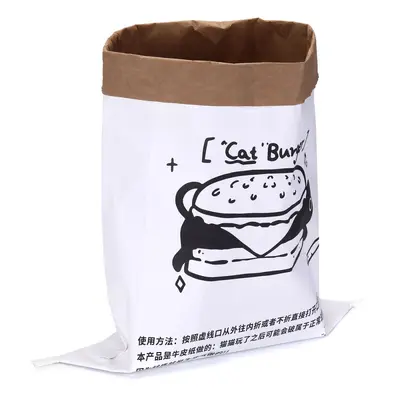 Cat Toy Tunnel Bag, Kraft Paper, Self-Play, Hide-and-Seek - 8