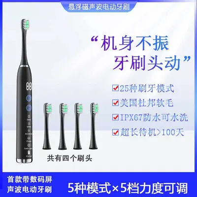 Rechargeable Sonic Electric Toothbrush, Magnetic Levitation, Portable - 10