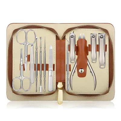 13-piece stainless steel nail care set