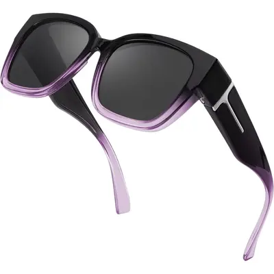 Neue Bestseller-T-Scharnier-Polarisiert-Myopie-Oversleeve-Sonnenbrille Unisex UV-Schutz Europa-Stil Großrahmen Fahrerbrille Sonnenbrille - 9