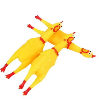 Screaming Chicken Squeaky Dog Toy Durable for Puppies - 6