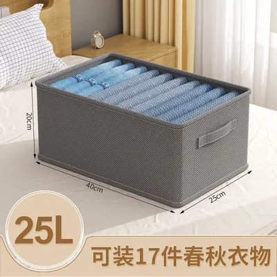 Fabric drawer clothing storage organizer for wardrobe - 8