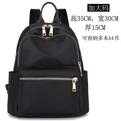 Women's Small Oxford Fabric Backpack, Versatile Canvas Style - 5