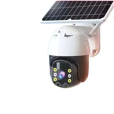 Solar surveillance camera 360°, smartphone remote, full-color night vision - 5