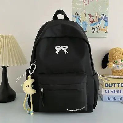 Neuer Cross-Border Schulrucksack Mittelstufe Schülerinnen Hochwertig Schmetterling Schleife Doppelschultergurt Großes Fassungsvermögen Leicht Laptop-Rucksack Reise - 11