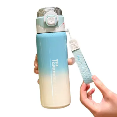 Spray Cooling Insulated Bottle with Dual-Drink Lid, 316 Stainless Steel Sports - 6