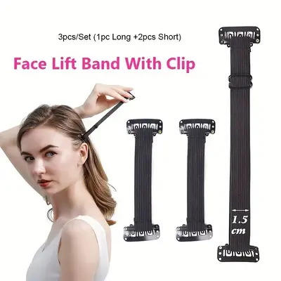 Adjustable Facial Lifting Headband, V-Shape Anti-Wrinkle Elastic Band - 3