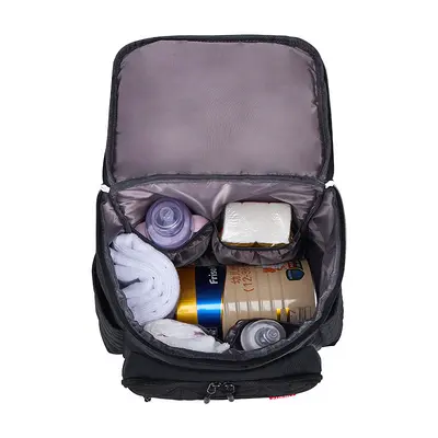 Large Capacity Baby Diaper Backpack with Wet and Dry Separation