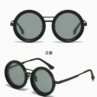 New ND Nine-Level Adjustable Neutral Density Sunglasses with Infinite Rotation Filter, Retro Craftsmanship Personalized Sun Eyewear