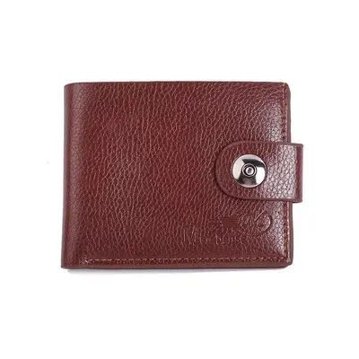 Men's Short Wallet, PU Leather, Magnetic Buckle, Multifunctional with Coin Pocket - 6