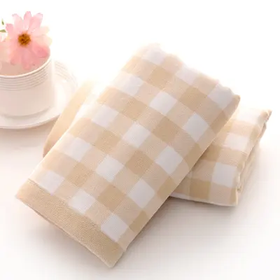 Gaoyang pure cotton checkered towel set, adult - 9