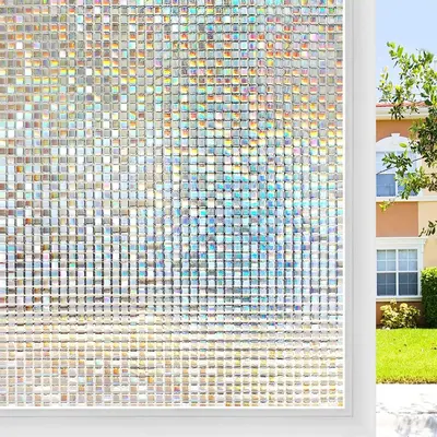 Fenster-Milchglasfolie halbtransparente undurchsichtige Glasaufkleber Badezimmer Bad Anti-Spionage-Datenschutz-Glasaufkleber - 12