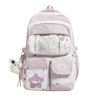 Lightweight Large Capacity School Backpack for Grades 5-6 - 5