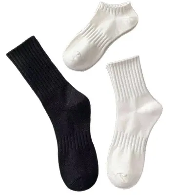 Men's and Women's Cotton Mid-Calf Sports Socks