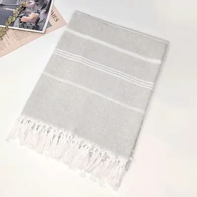Turkish beach towel striped tassel towel quick-drying absorbent large size various styles wholesale custom logo - 9