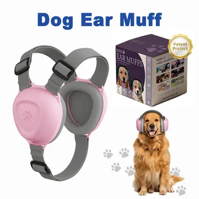 Amazon'da çok satan kaynak üretici köpek kulak koruyucu, orta ve büyük ırk köpekler için havai fişek, gök gürültüsü ve yağmur sırasında ürkmeyi önleyen gürültü azaltıcı kulak koruyucu