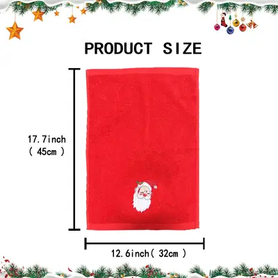 Saf pamuklu Noel mutfak havlusu seti işlemeli Noel logosu banyo el havlusu ihracat Cadılar Bayramı havlusu kişiselleştirme