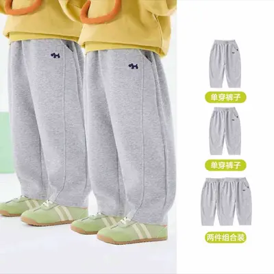 Boys' Loose-Fit Sweatpants, 3D Cut, Spring and Autumn - 10