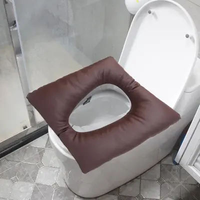 Multifunctional Toilet Seat Cushion, Toilet Cover with Pressure Relief, Thickened Waterproof, Easy-to-Clean Toilet Seat Cushion Ring for Elderly Use
