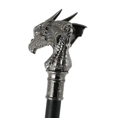 Luxury Metal Gentleman Cane with Non-Slip Tip for Seniors and Stage Use