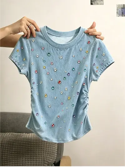 Leopard Print Short-Sleeve Two-Piece Homewear Set