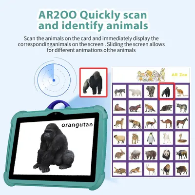 Grenzüberschreitender 7-Zoll-Kinder-Tablet 2025 neues Modell mit Android, Augenschutz und umfangreichen Lern-Apps.