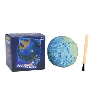 Kinder-Archäologie-Ausgrabungsspielzeug Sonnensystem acht Planeten Edelstein-Ausgrabung für Jungen und Mädchen Handwerk Schatzsuche Blindbox Schatzgrabung