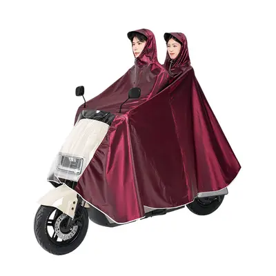Regenjacke für E-Fahrzeuge und Motorräder, zweisitzig, lang, Ganzkörperschutz