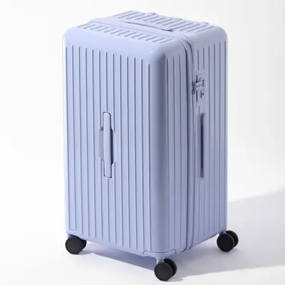 【Neuerscheinung】Großvolumige Tiefenlager-Reisekoffer mit Reißverschluss, verstärkt, robust und langlebig, Trolley-Koffer für Reisen und Studenten - 5