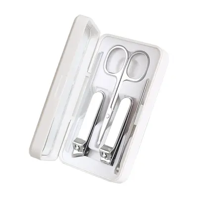 Nail care set, 7-piece, magnetic ABS with mirror