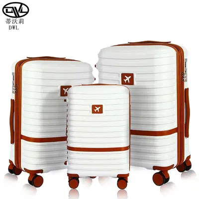 Expandable Zipper Three-Piece Luggage Set, Thickened Gradient Design - 4