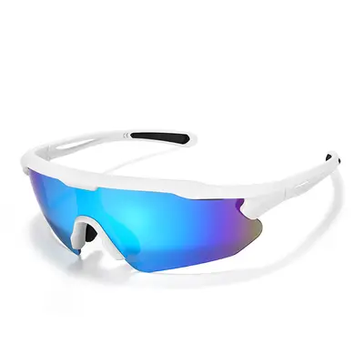 Kinder-Sportsonnenbrille, TR90-Rahmen, PC-Gläser, UV400, Größe M - 9