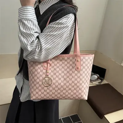 Printed Women's Tote Bag, Single-Shoulder Everyday Work Bag