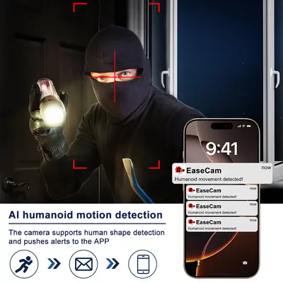 4-Channel 8MP POE Camera with Two-Way Audio