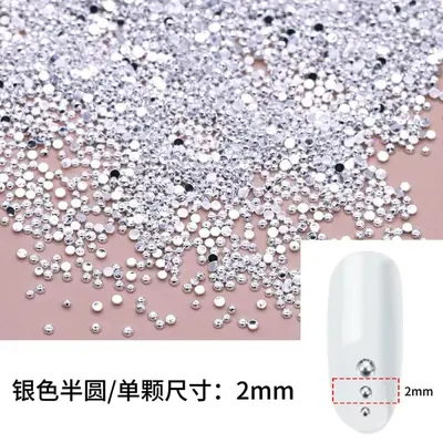 Metal Punk Mini Square Rivets for Nail Art and DIY Jewelry - 10