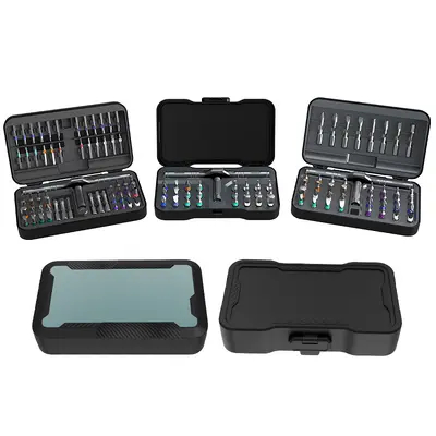 Cross-border new model multifunctional 42-in-1 ratchet screwdriver set with powerful magnetic steel tips for disassembly and repair.