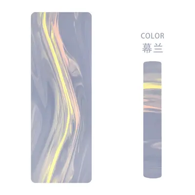 Flow Pattern Frosted PU Natural Rubber Yoga Mat, Non-Slip, Luxury - 11