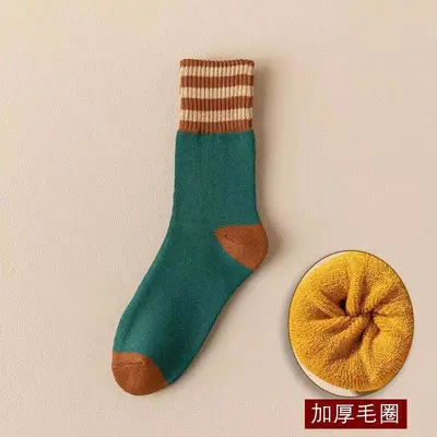 Women's Terry Socks, Thick Velvet Warm, Autumn and Winter - 9