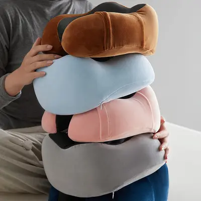 Memory Foam U-Shaped Neck Pillow Cervical Support - 2