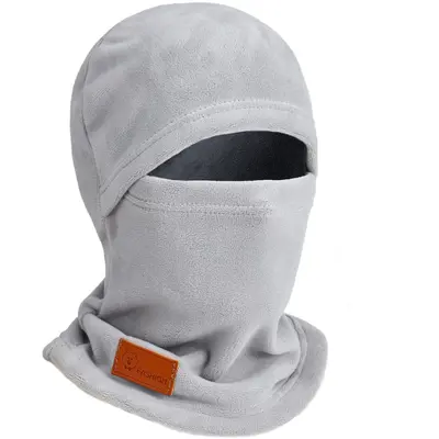 Men Women Winter Fleece Hat Windproof Face Mask Neck Gaiter