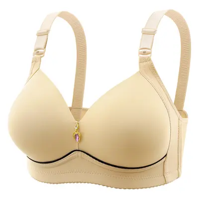 Plus Size Wireless Gathering Bra, Breathable - 8